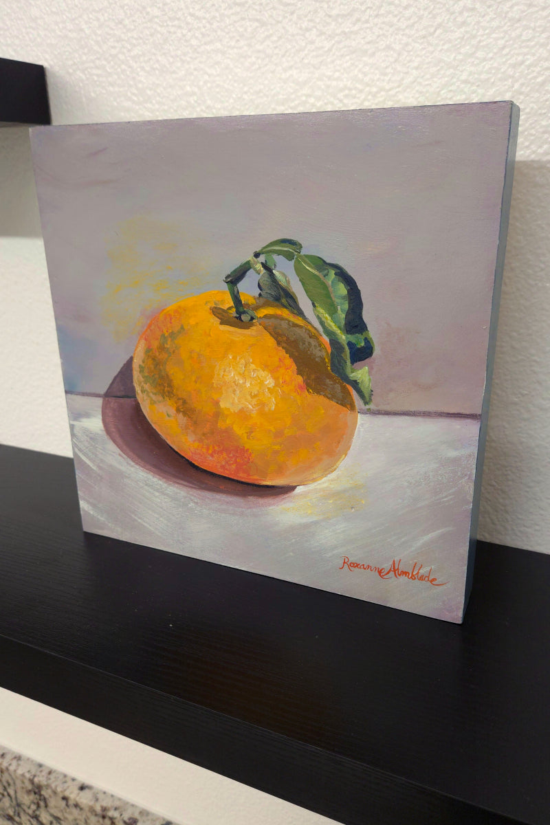 "The Salty Dog." Grapefruit Still Life Original Painting by Roxanne Almblade